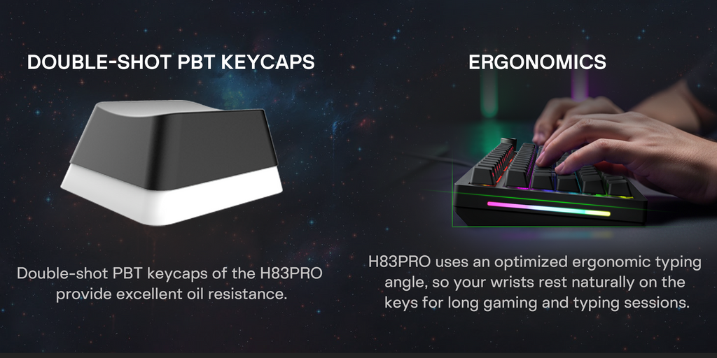 HINATSUSIKE H83 Pro Gaming Mechanical Keyboard