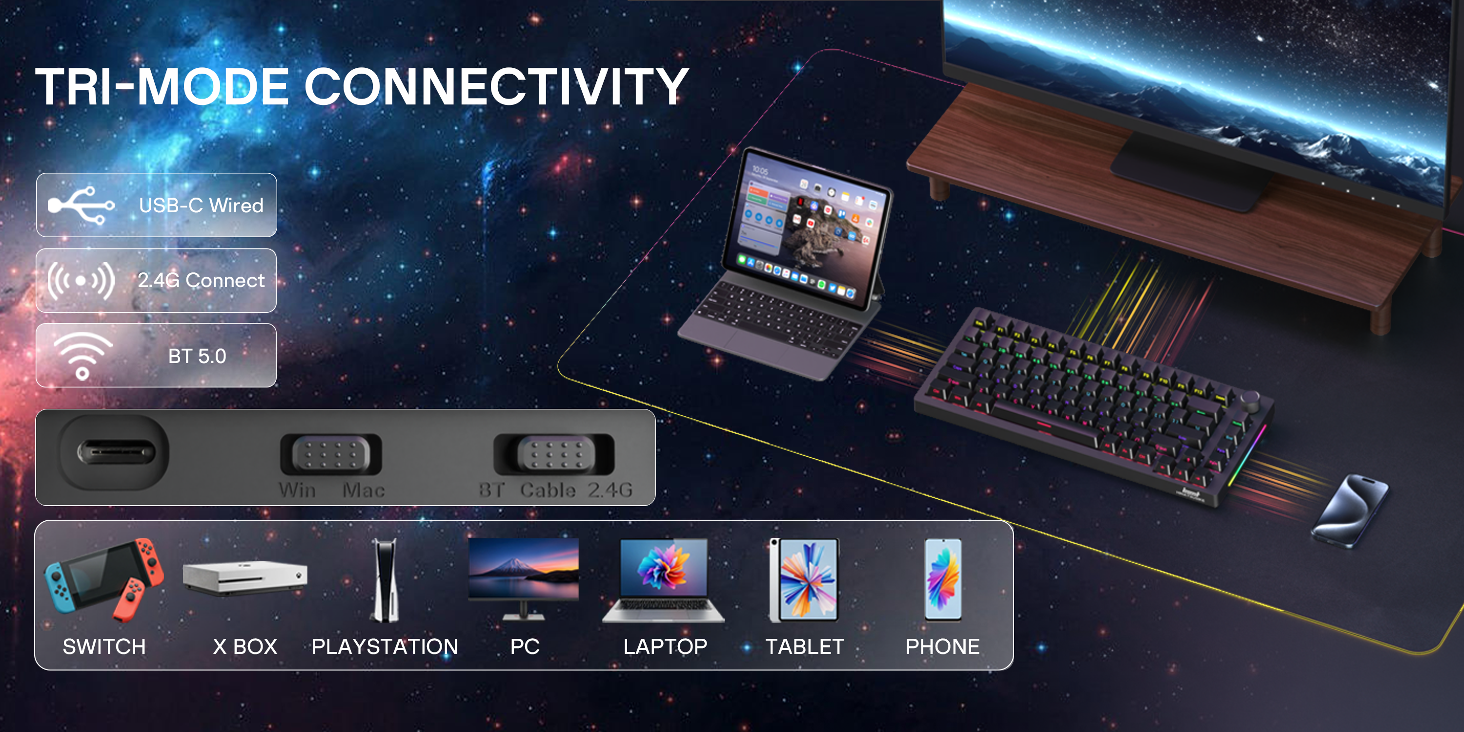 HINATSUSIKE H83 Pro Gaming Mechanical Keyboard